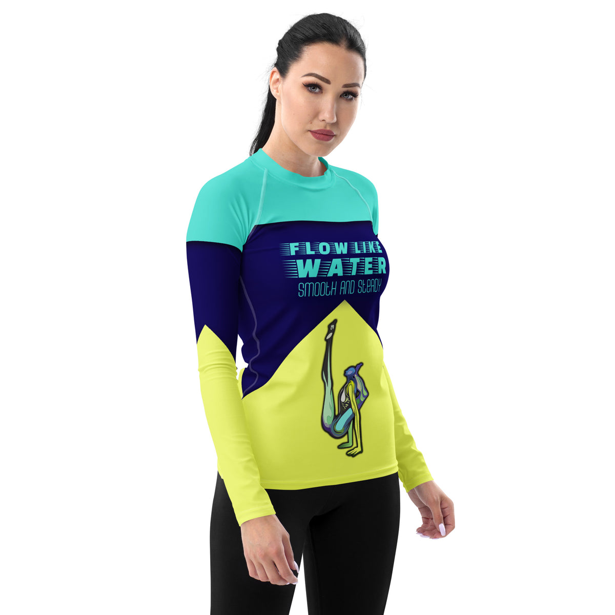 Flowing Freesia Women's Rash Guard