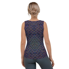 Serene Sanctuary IV stylish tank top on model.