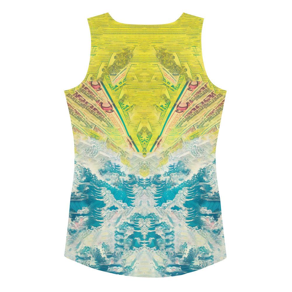 Versatile and vibrant Surfing 1 17 Sublimation Tank, designed for both beach days and casual wear.