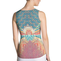 Durable and chic Surfing 1 26 Sublimation Tank, showcasing cutting-edge sublimation printing for lasting style.