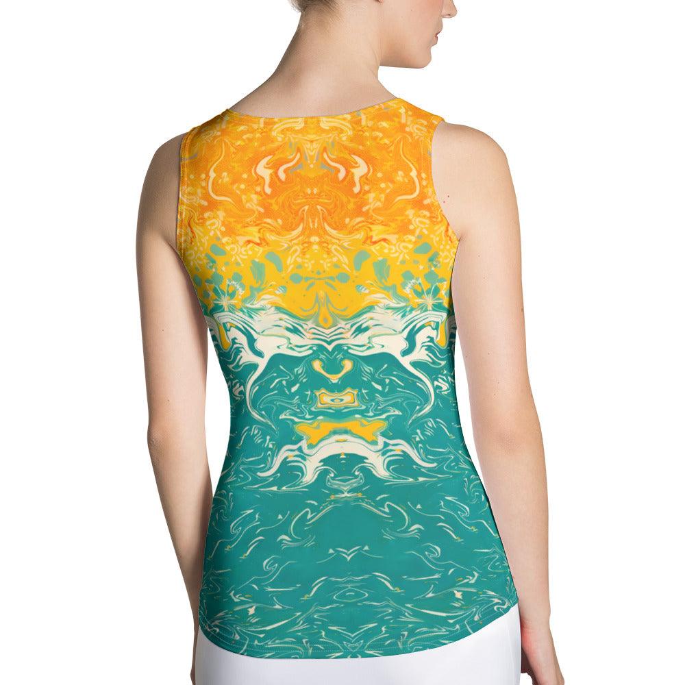 Ocean Rider All-Over Print Women's Tank Top Embrace The Surfing Lifestyle - Beyond T-shirts