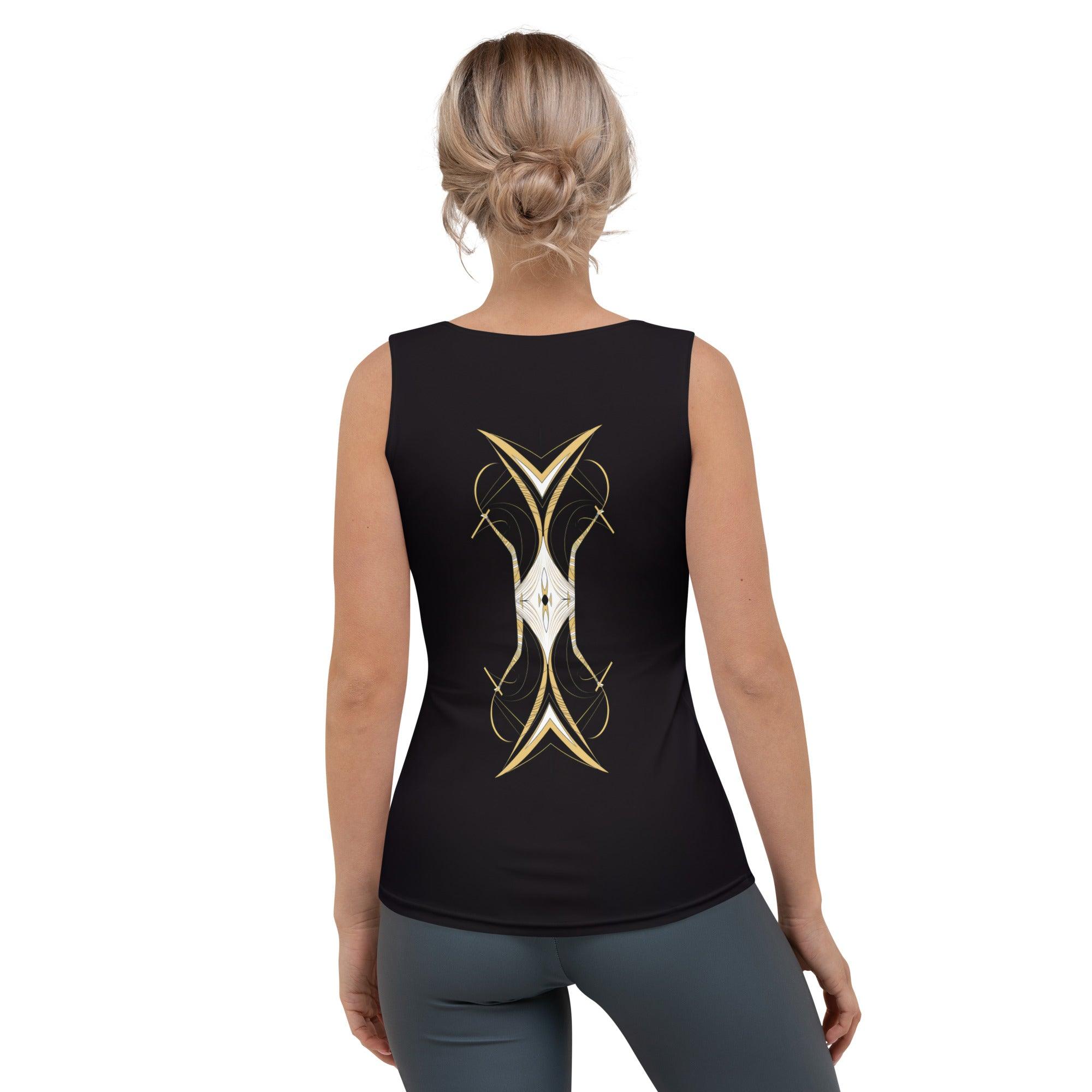 Glamorous Metallic All-Over Print Women's Tank Top - Beyond T-shirts