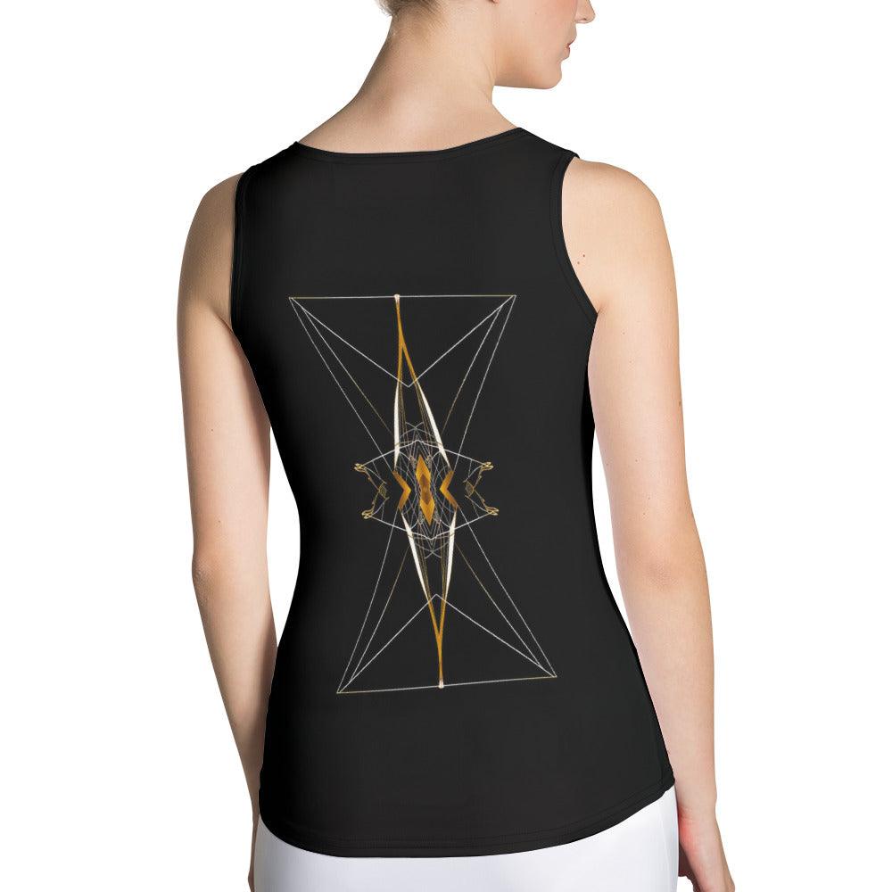 Modern Geometric All-Over Print Women's Tank Top - Beyond T-shirts