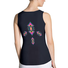 Romantic Lace All-Over Print Women's Tank Top - Beyond T-shirts