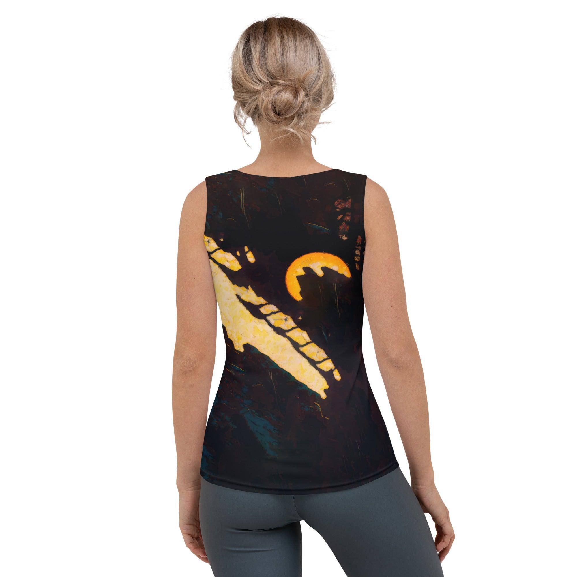 Melody Infused Women's Music Tank Top - All-Over Print Harmonies - Beyond T-shirts