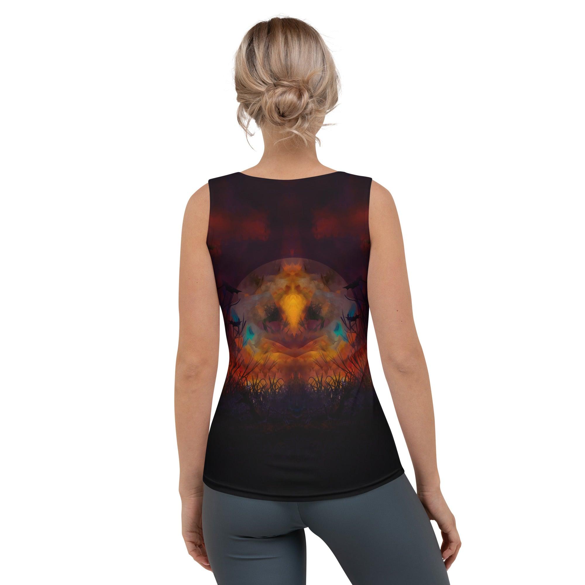 Gothic Elegance Halloween Tank Top - Beyond T-shirts