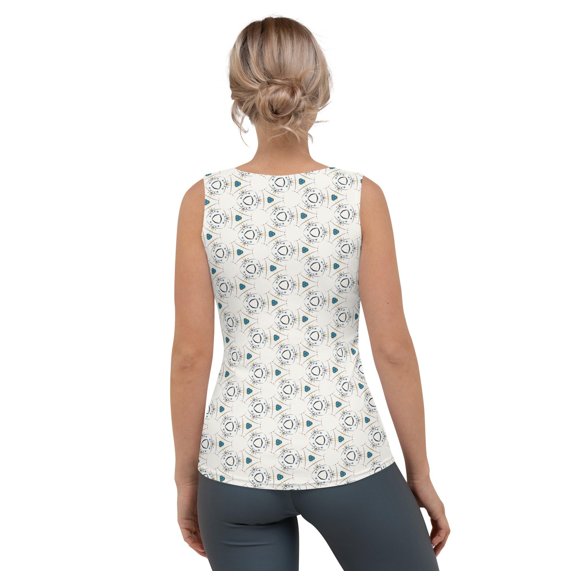 Abstract Odyssey Sleeveless Top - Beyond T-shirts