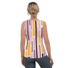 Abstract Geometric Lines Tank Top