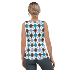 Timeless Diamond All-Over Print Women's Tank Top