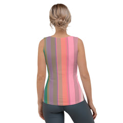 Fiesta Fiesta Colorful Stripe All-Over Print Women's Tank Top