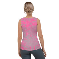 Back View of Chic Denim Diva Tank Top for Women