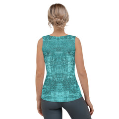 Detailed View of Embossed Pattern on Elegance Women's Tank TopStylish and Comfortable Embossed Women's Tank Top for Everyday Wear