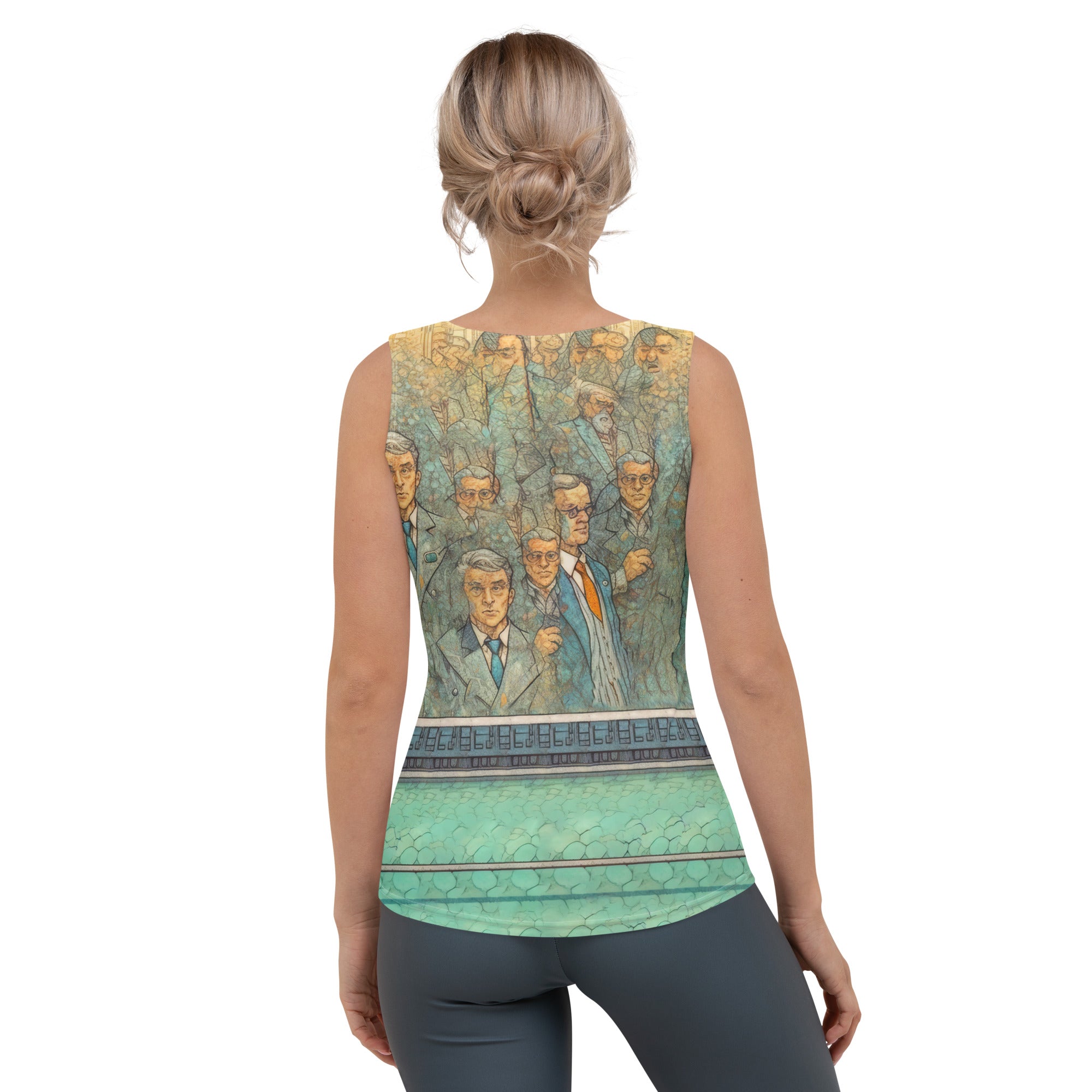 Close-up of the enchanting unicorn print on Women's Tank Top