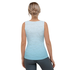 Close-up of the Origami Harmony tank top's unique design