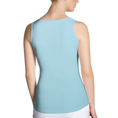 Back view of Whirling Windmill Women's Tank Top on a model.