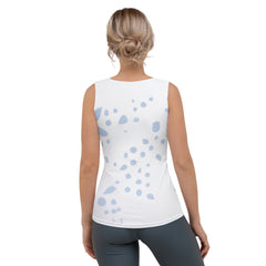 Comfortable women's tank top with celestial paper star design.