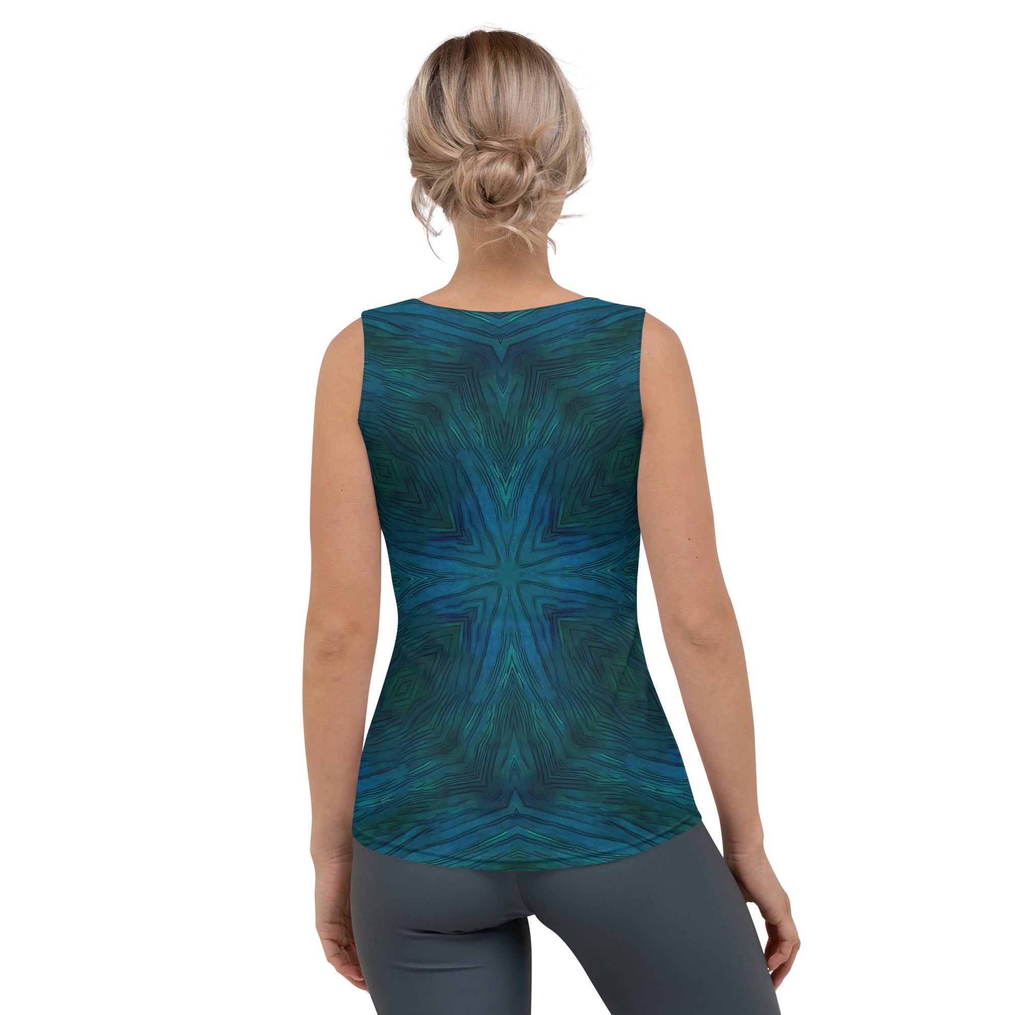 Women's Fashionable Tank Top with Bold Pop Palette Design