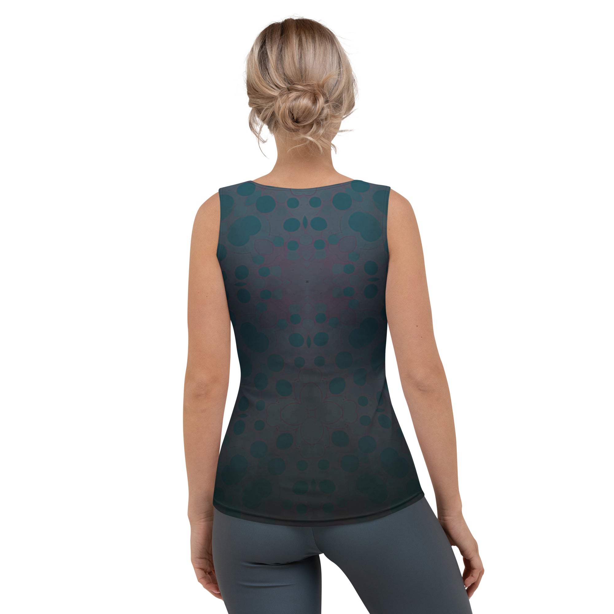 Sunflower Serenade Women's Tank Top - Back View