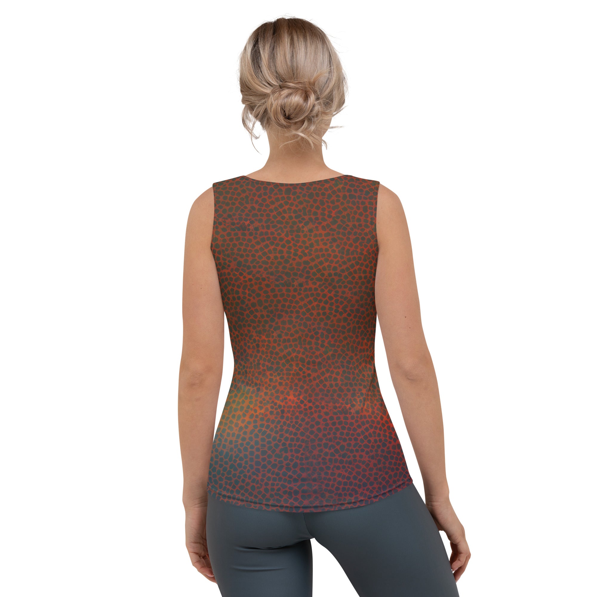 Stylish and breathable activewear for women with colorful mosaic pattern