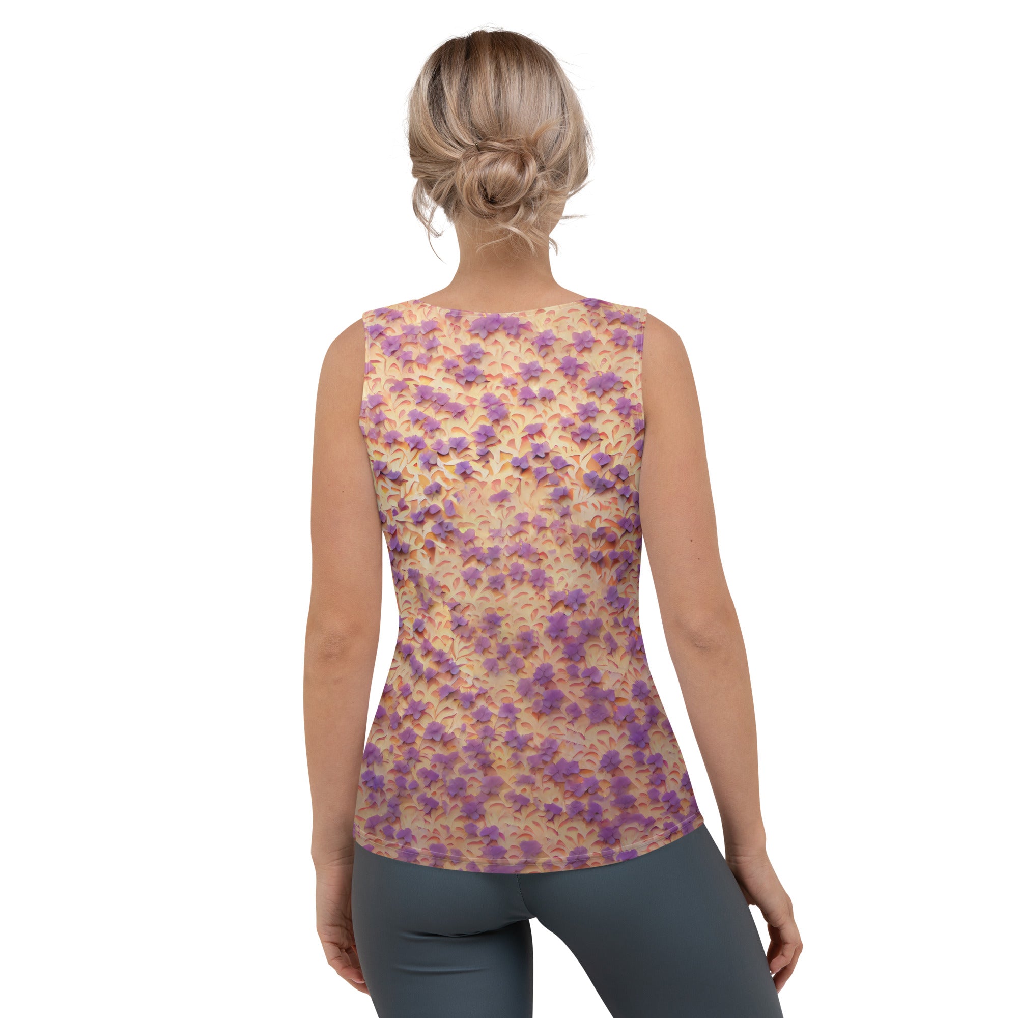 Stylish Origami Flight Pattern on Women's Tank Top.