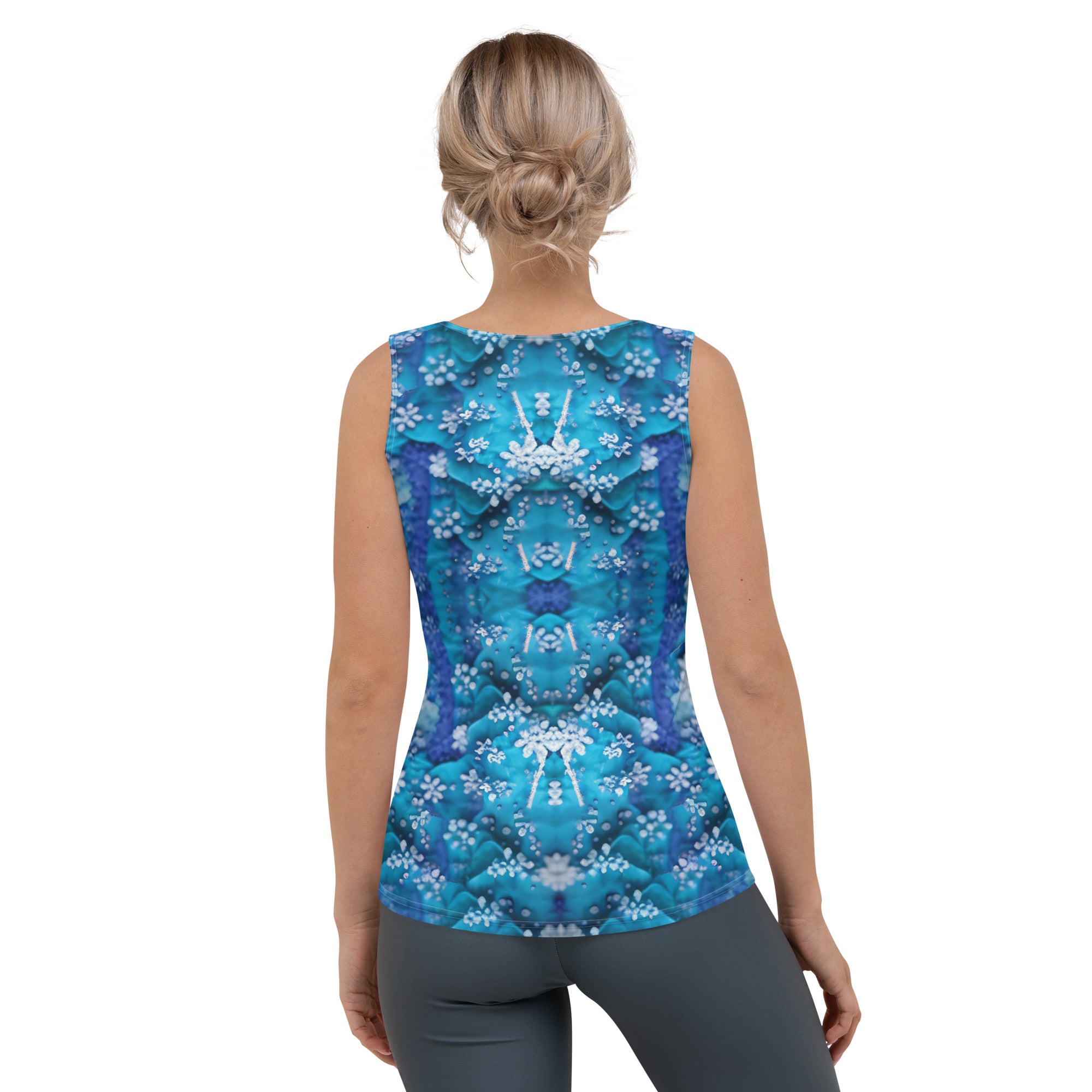 Artistic Geometric Pattern on Women's Tank Top.