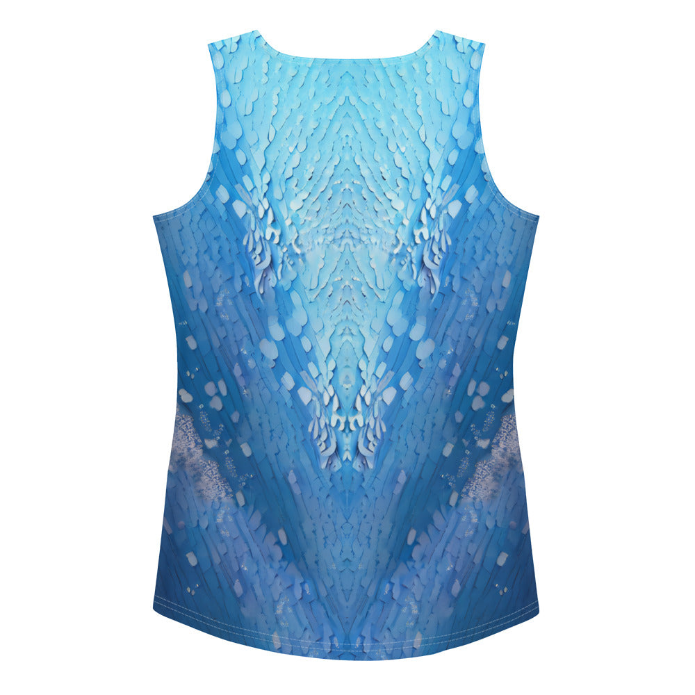 Summer-Ready Floral Papercraft Women's Tank.