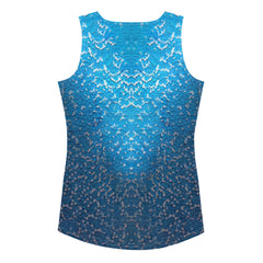 Fashion-Forward Women's Tank with Artistic Cutout.