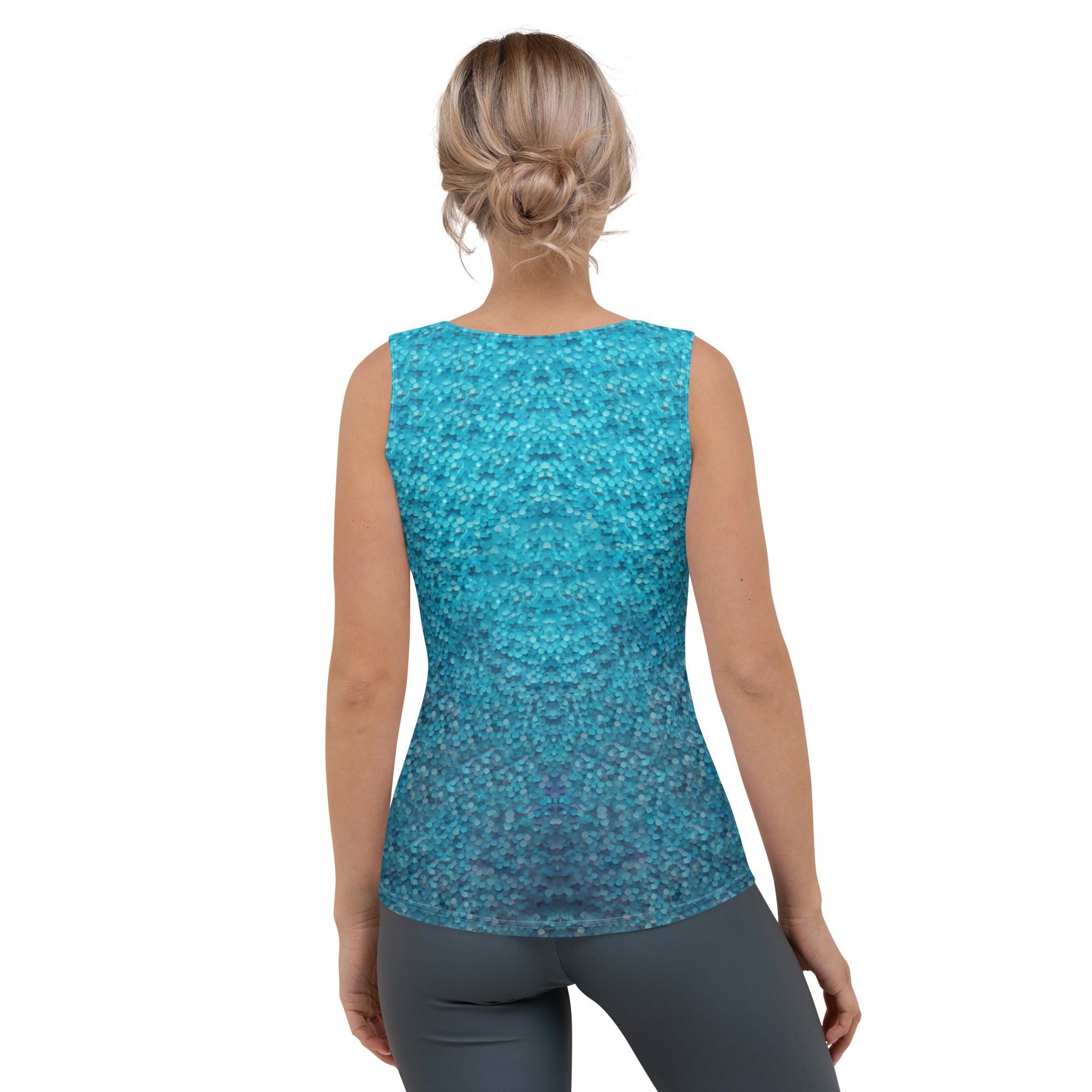 Artistic Women's Tank Top with Kirigram Pattern.