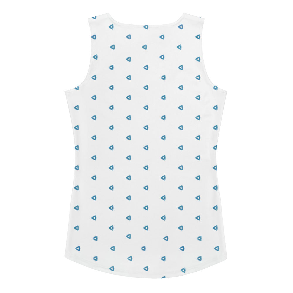 Mountain Peaks Papercut Women's Tank Top close-up design.