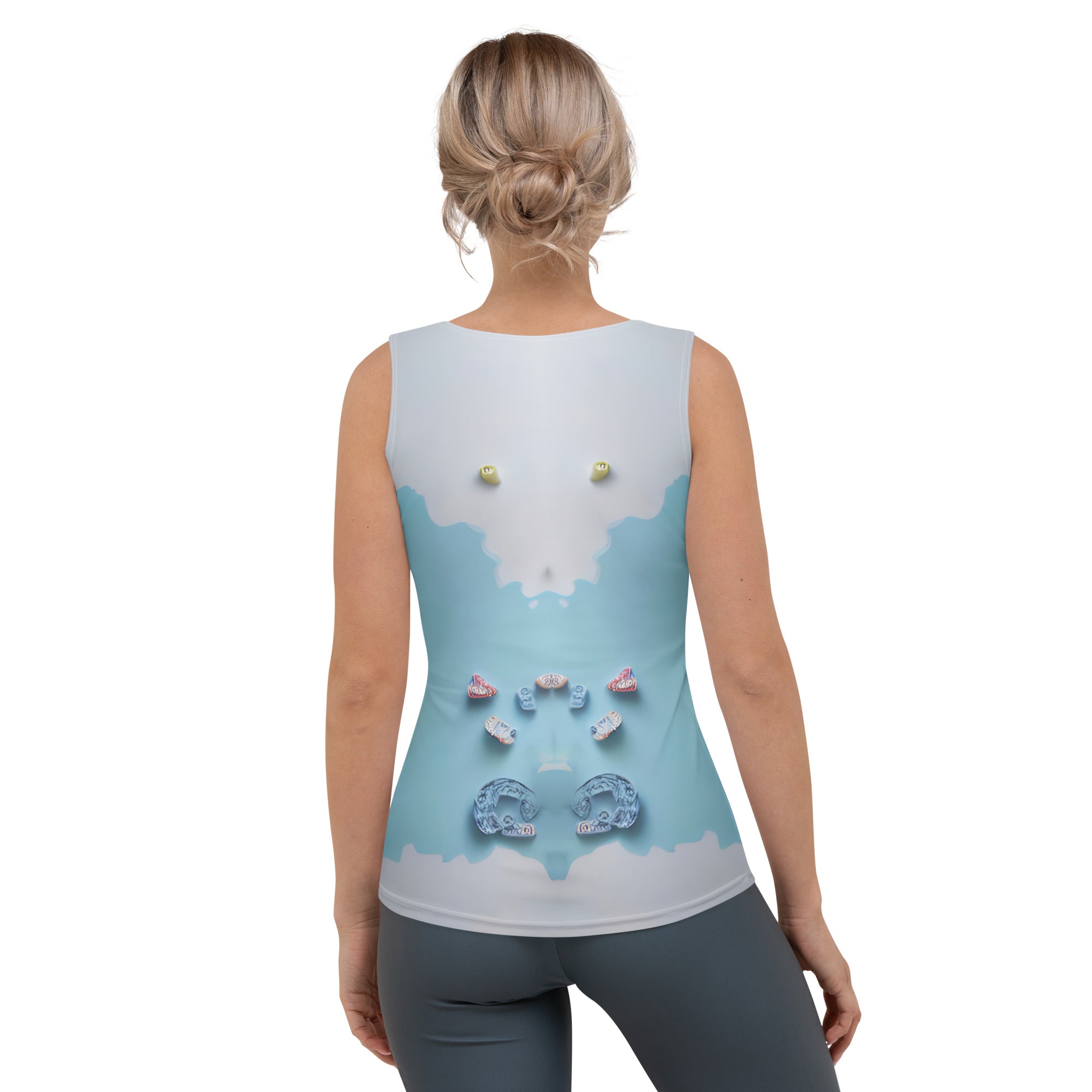 Vibrant Papercut Mosaic Tank Top for Women.