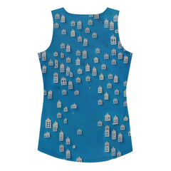 Chic Women's Tank Top with Art Deco Pattern.