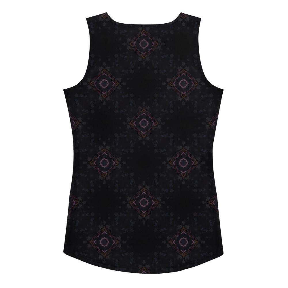 Dragon Myth Papercut Pattern Women's Fashion Tank Top.