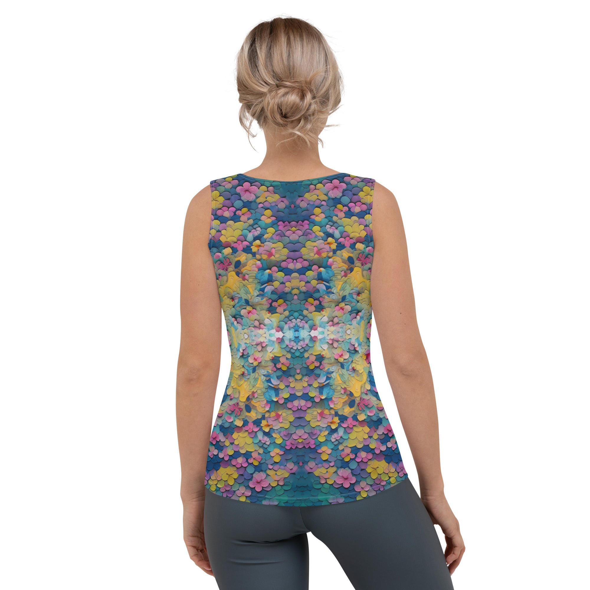 Artistic Papercraft Starry Night Tank Top for Women.