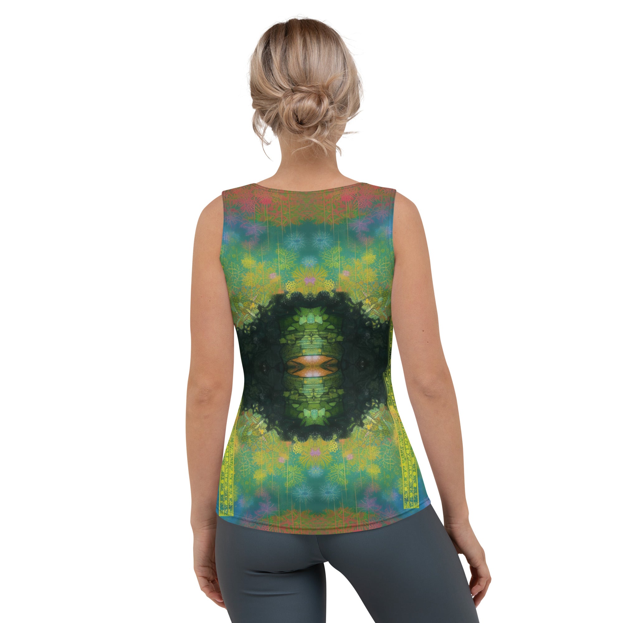 Women's starry tank top in Galactic Glam style.