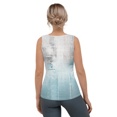 Strong and serene Peaceful Warrior women's tank top.