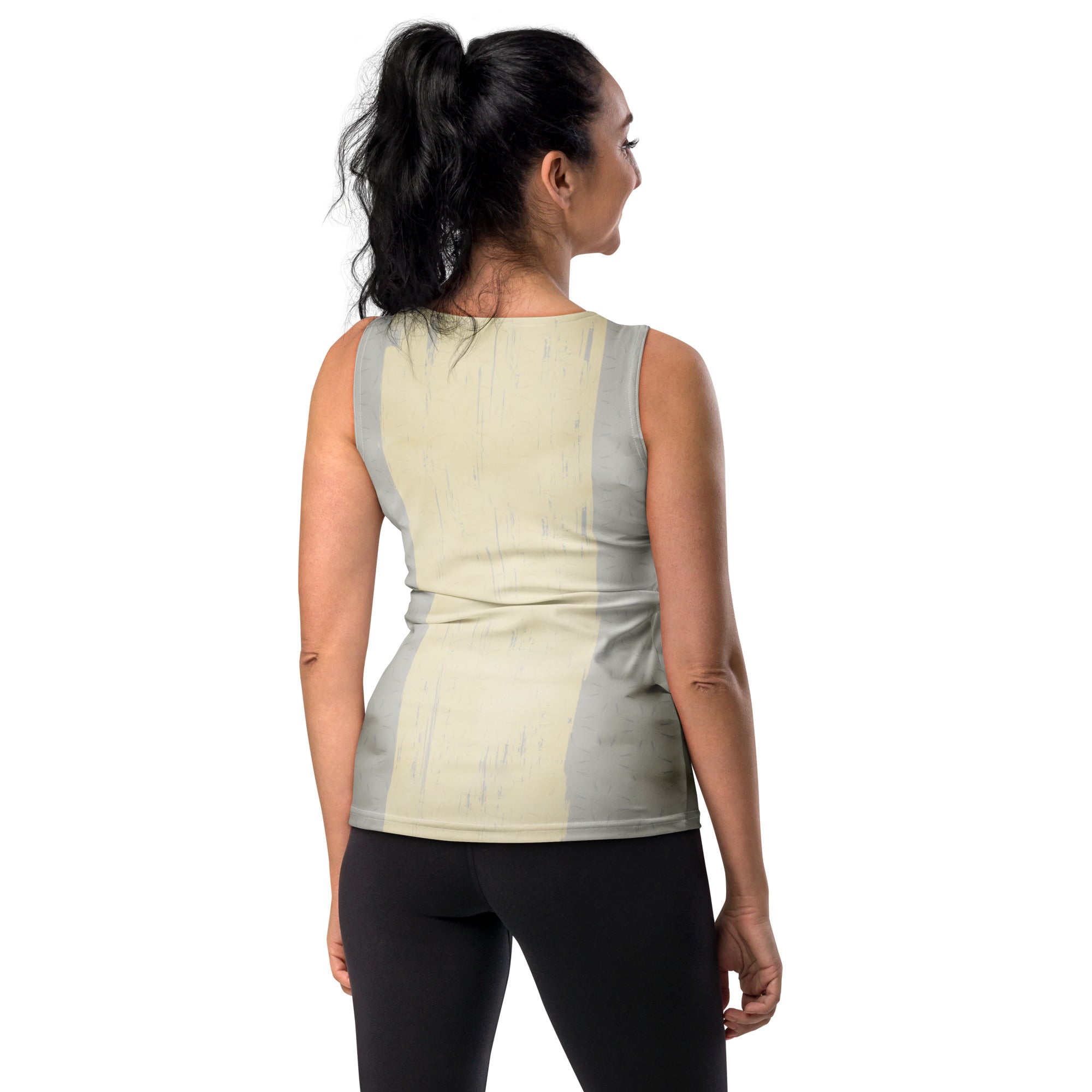 Serene and stylish Flowing Lotus women's tank top.