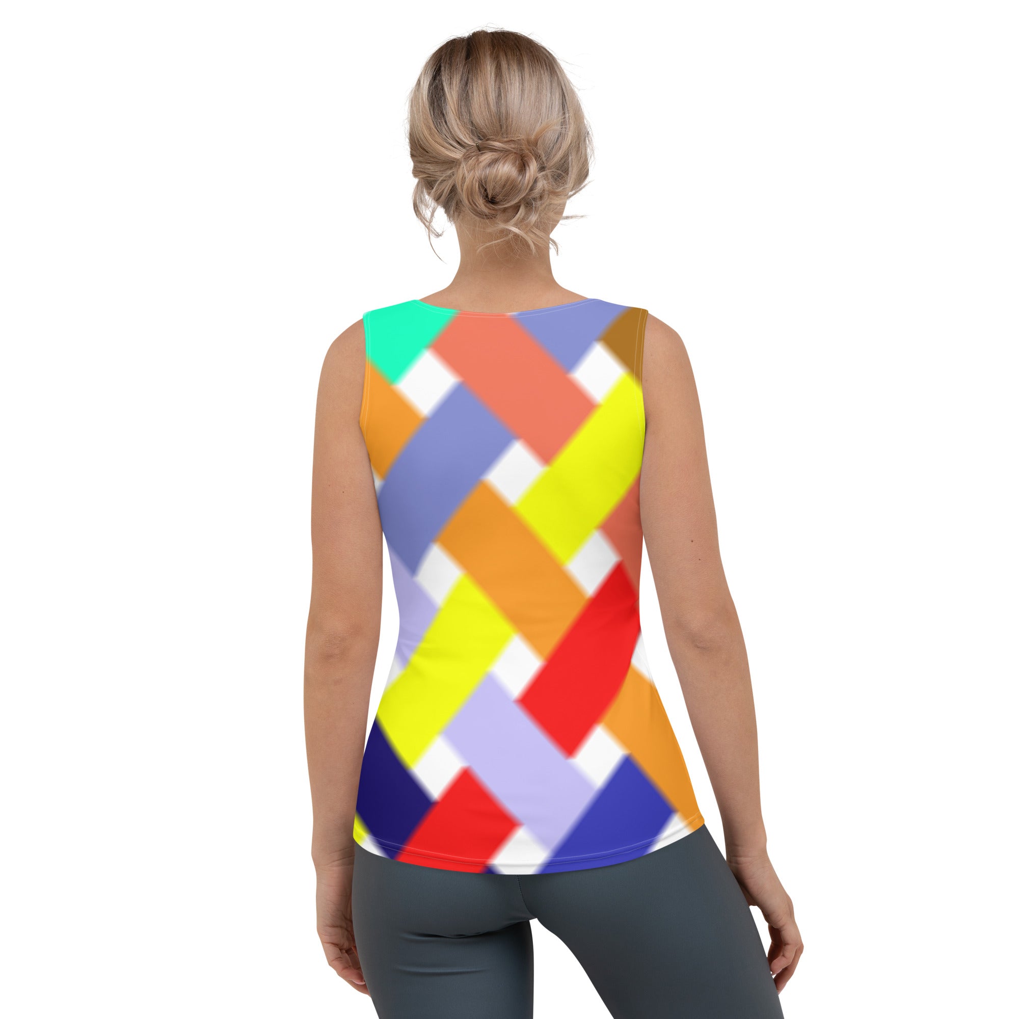 Back view of Om Essence Women's Tank Top.