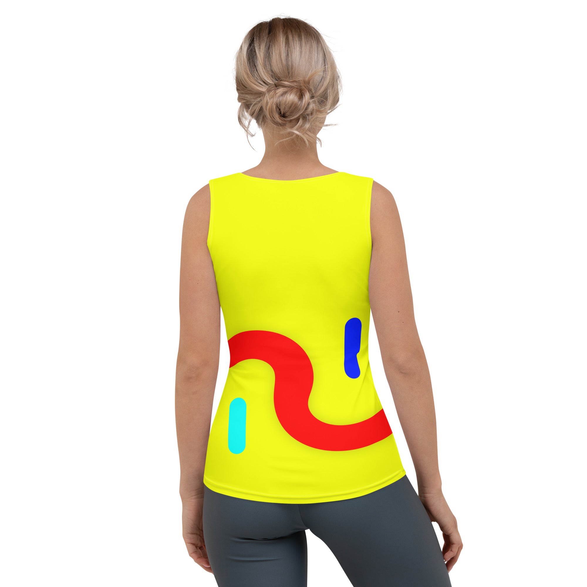 Asana Aesthetic Women's Tank Top back view.