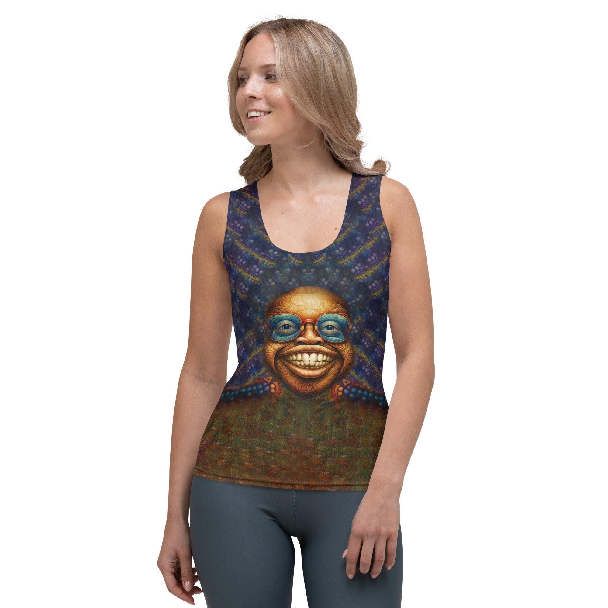 Back view of Serene Sanctuary IV sublimation tank top.