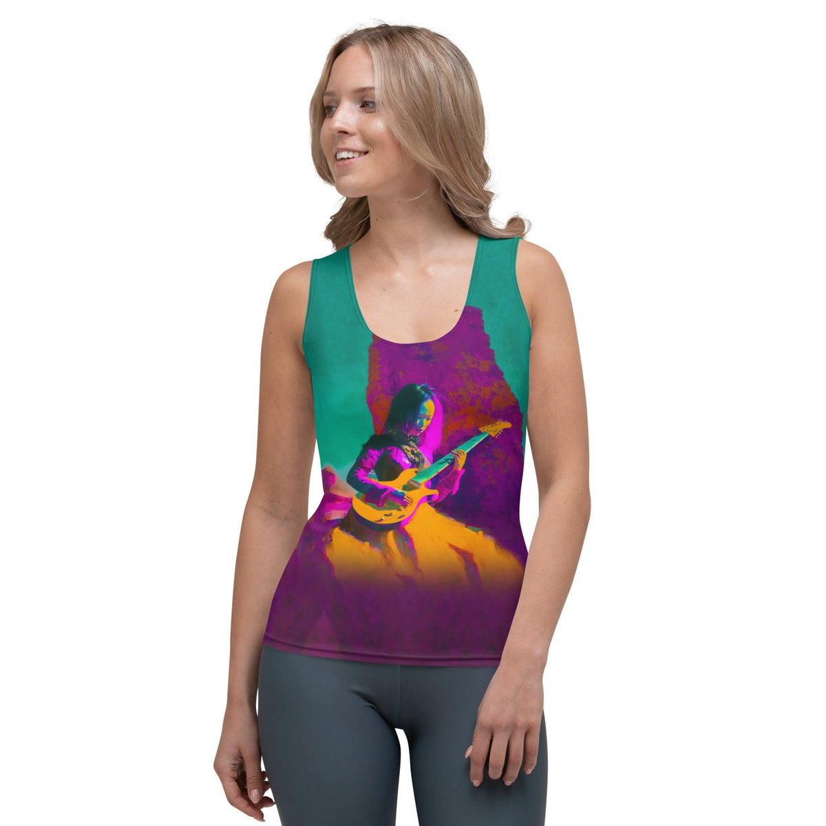 NS 807 Sublimation Cut & Sew Tank Top front view.