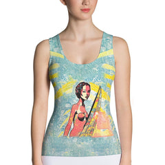 Eye-catching Surfing 5-26 Sublimation Tank for ocean lovers