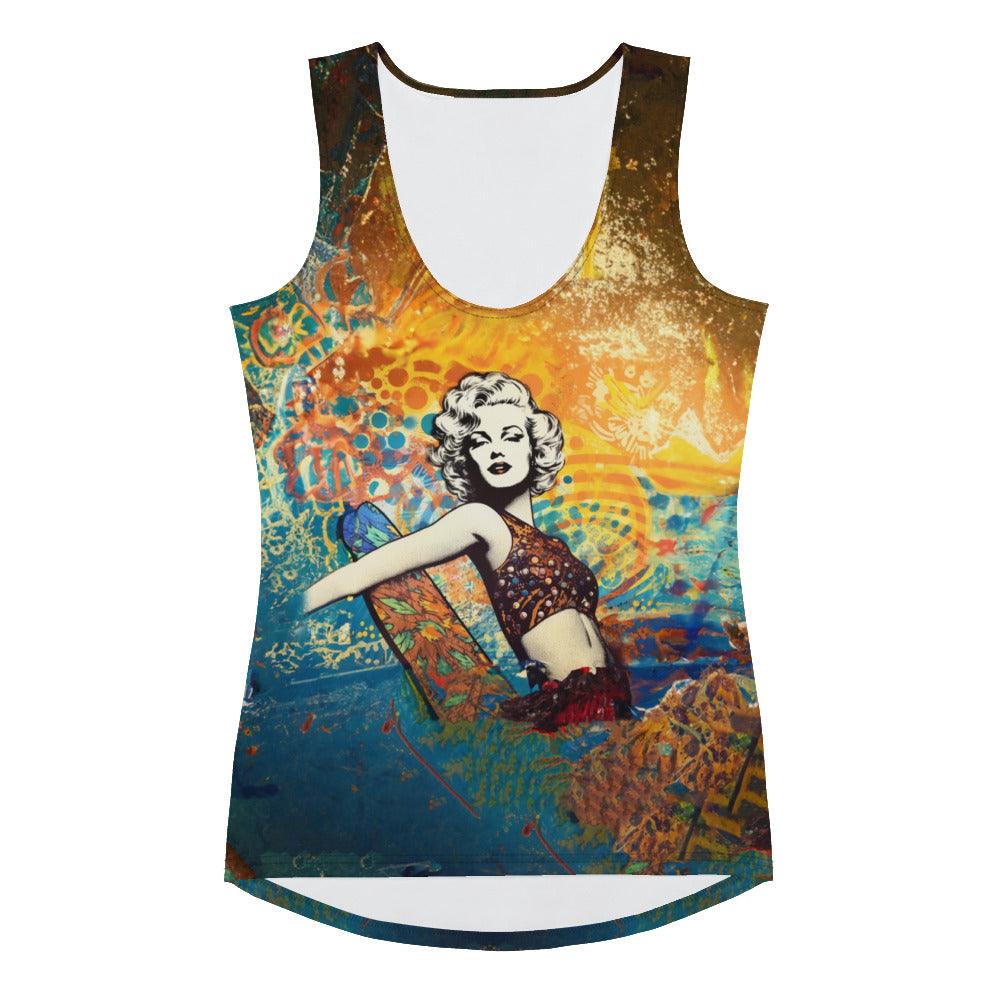 Surf-inspired Surfing 5-06 Sublimation Tank for beach and beyond