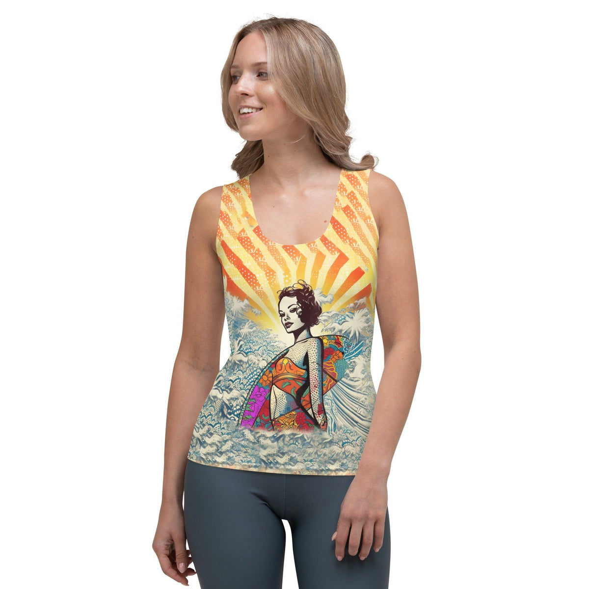 Vibrant Surfing 5-27 Sublimation Tank Top for sea adventurers