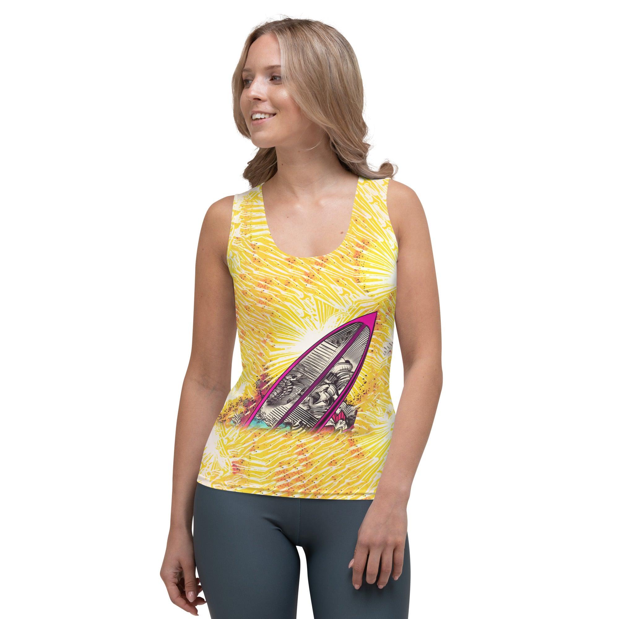 Striking Surfing 5-35 Sublimation Tank Top for surf enthusiasts