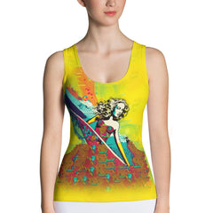 Stylish Surfing 1 04 Sublimation Tank Top with a unique, vibrant surf-inspired print.