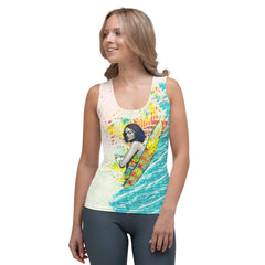 Eye-catching Surfing 1 48 Tank Top design, perfect for making a splash both on and off the board.