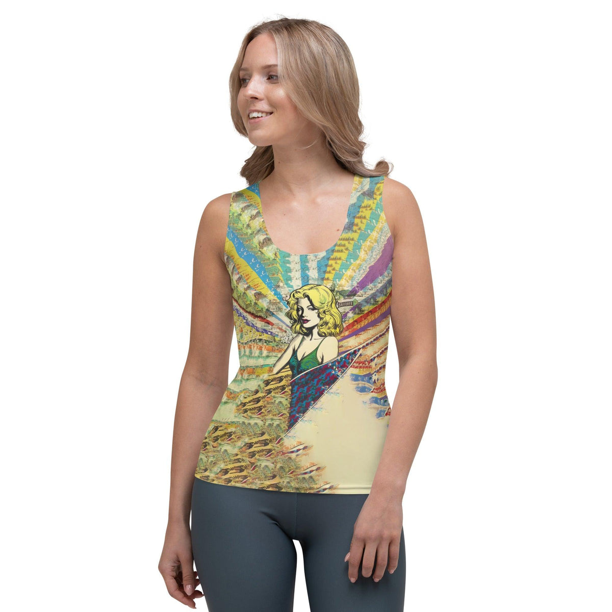 Striking Surfing 1 22 Sublimation Tank Top with unique surf-inspired artwork for trendsetters.