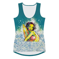 Vibrant Surfing 1 51 Sublimation Tank Top with eye-catching surf graphics for standout style.