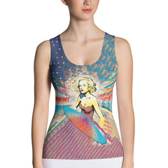 Stylish and breathable Surfing 1 26 Tank Top, ideal for beach days or casual summer outings.