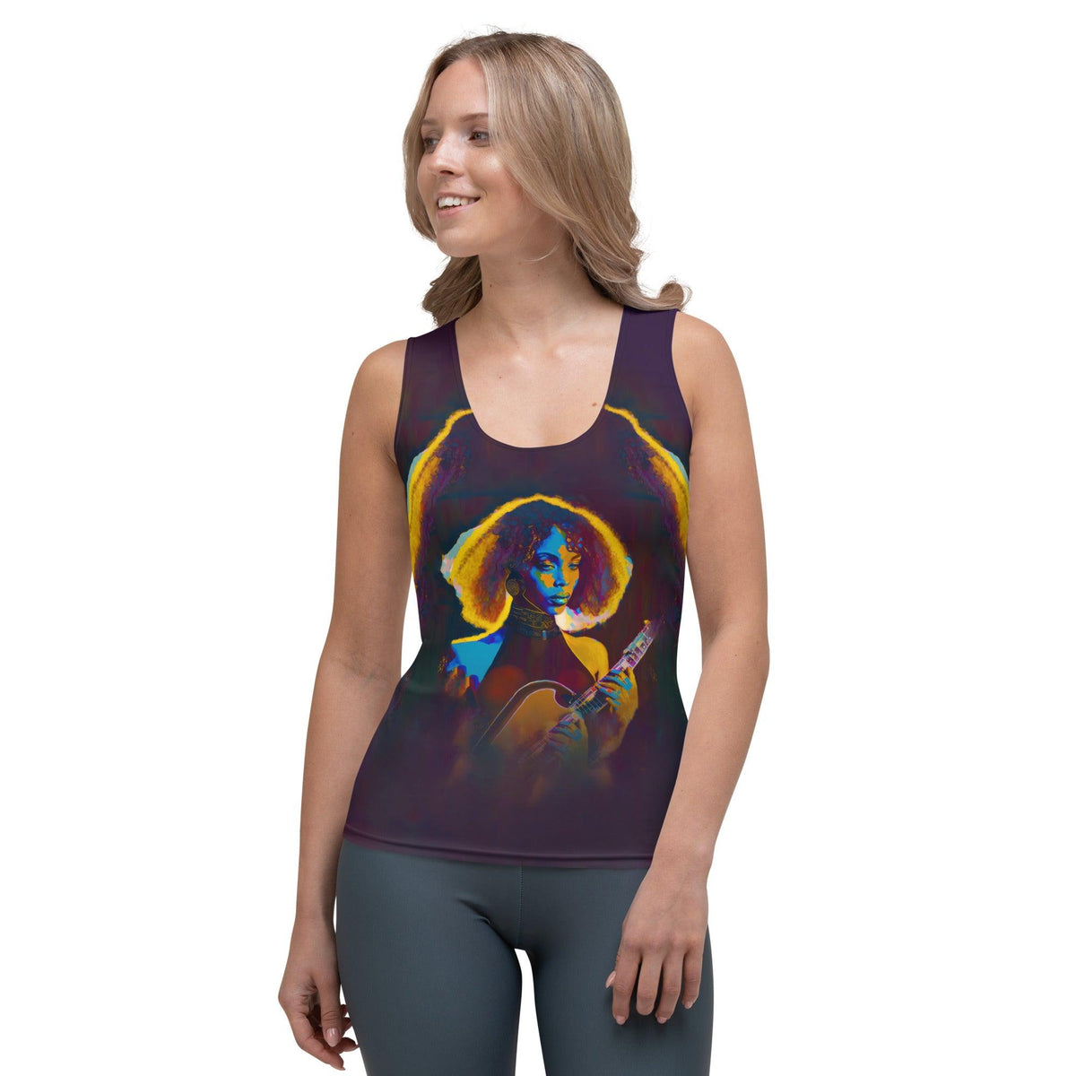 SurArt 128 chic sublimation tank top with vibrant design